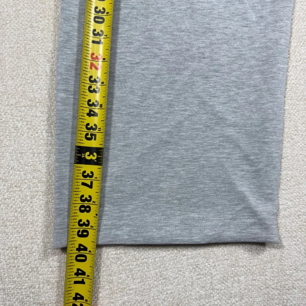 YoungLA 8001 Heather Gray Wide Leg Sweatpants Mens Medium Gothic Logo NWT